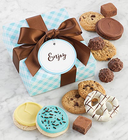 Cheryls Treats Gift Box with Message Tag